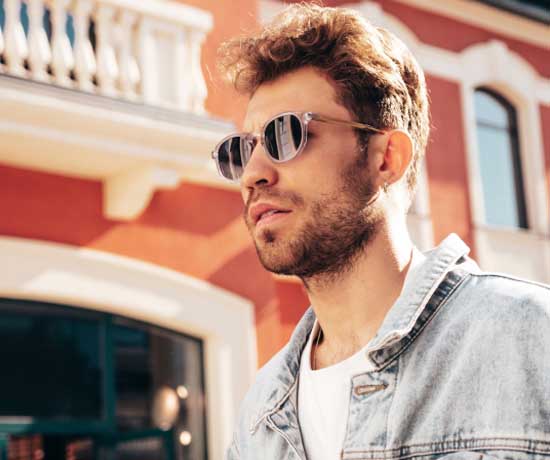 Man wearing sunglasses